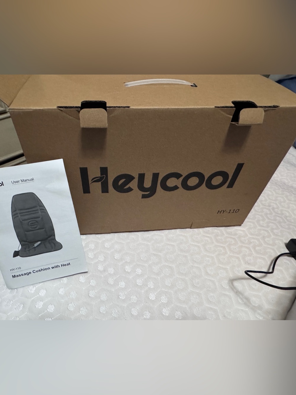 Heycool Massage Cushion with Heat - Black